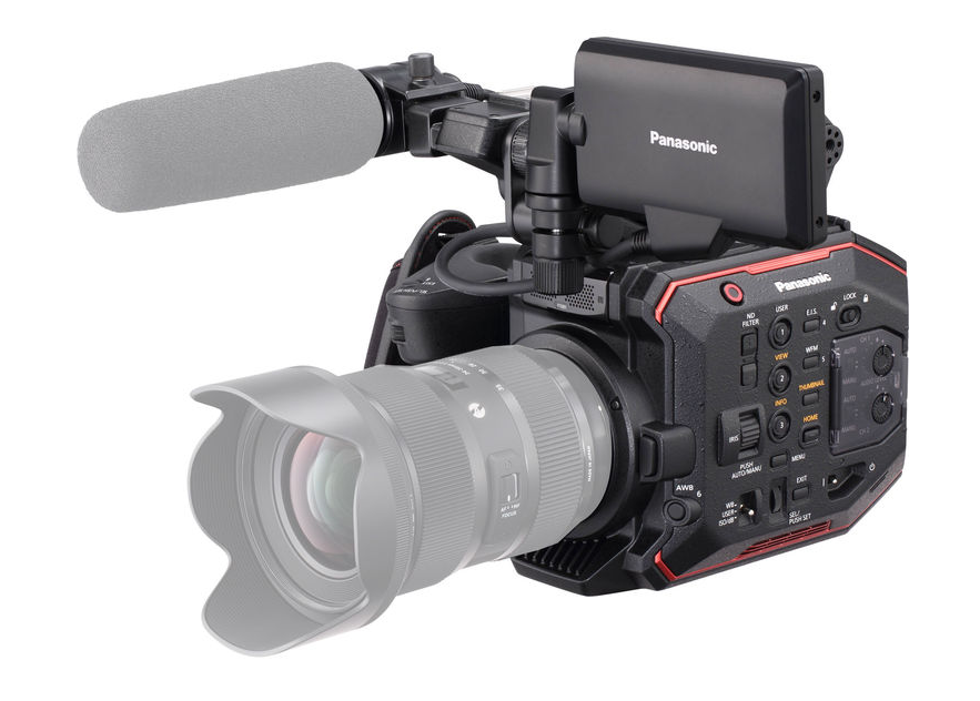 Panasonic AU-EVA1 Compact 5.7K super 35mm cinema camera.